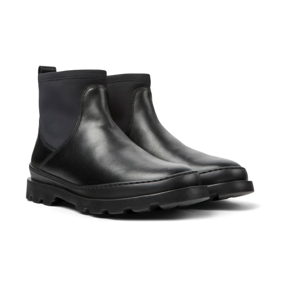 Bottes chelsea Brutus noir en cuir