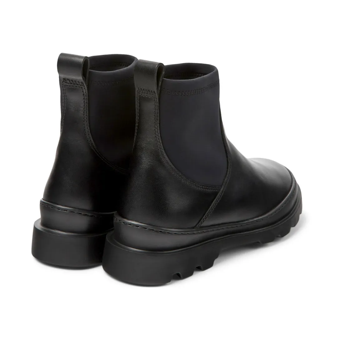 Bottes chelsea Brutus noir en cuir