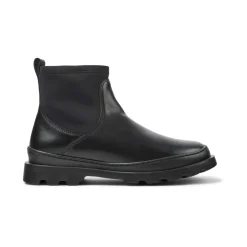 Bottes chelsea Brutus noir en cuir