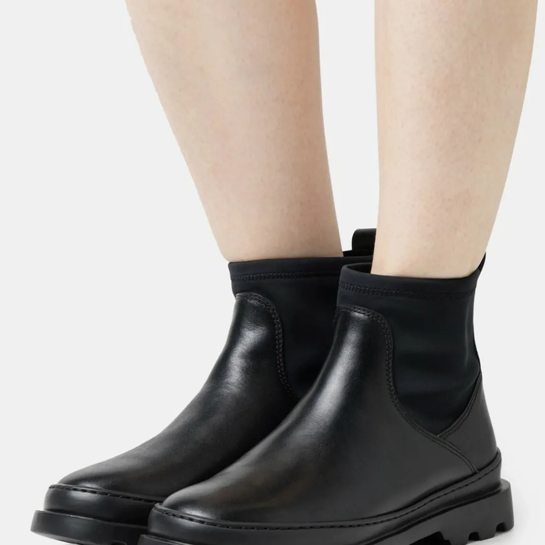 Bottes chelsea Brutus noir en cuir