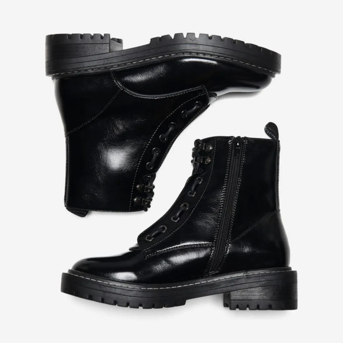 Bottes femme Bout rond noir