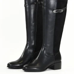 Bottes femme en Cuir DAISIA Noir