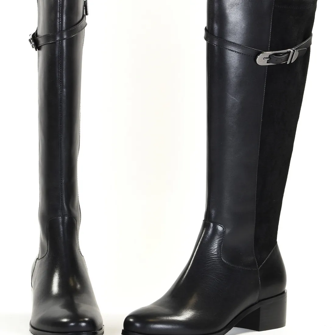Bottes femme en Cuir DAISIA Noir
