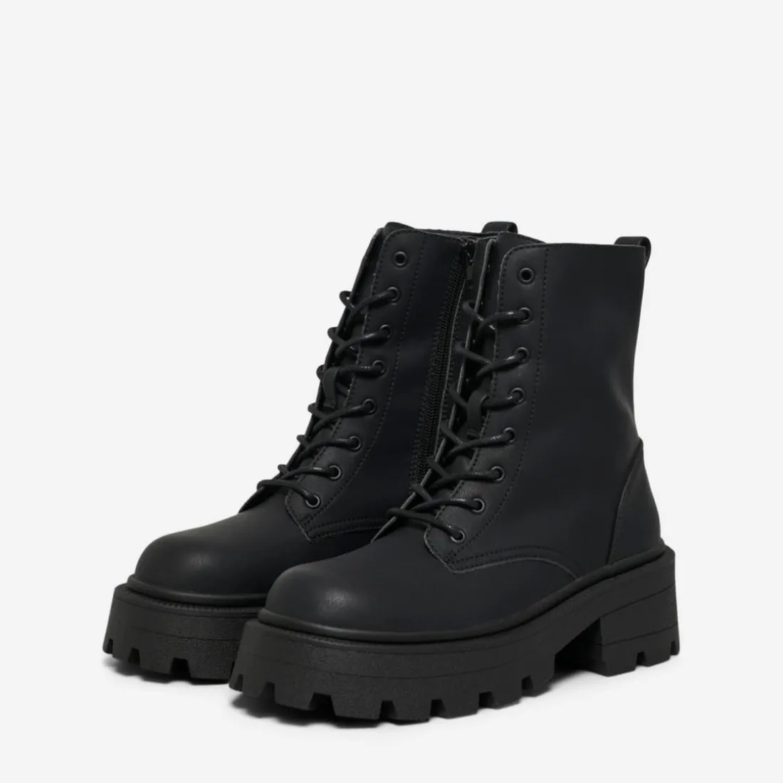 Bottes femme Haut Bout rond noir