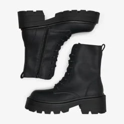 Bottes femme Haut Bout rond noir