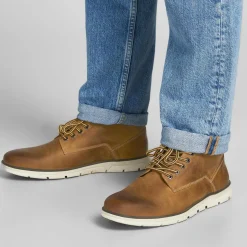 Bottes Haute Jaune marron en coton Kyle