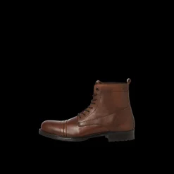Bottes homme cognac lacets cuir Axel