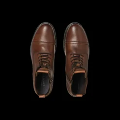 Bottes homme cognac lacets cuir Axel