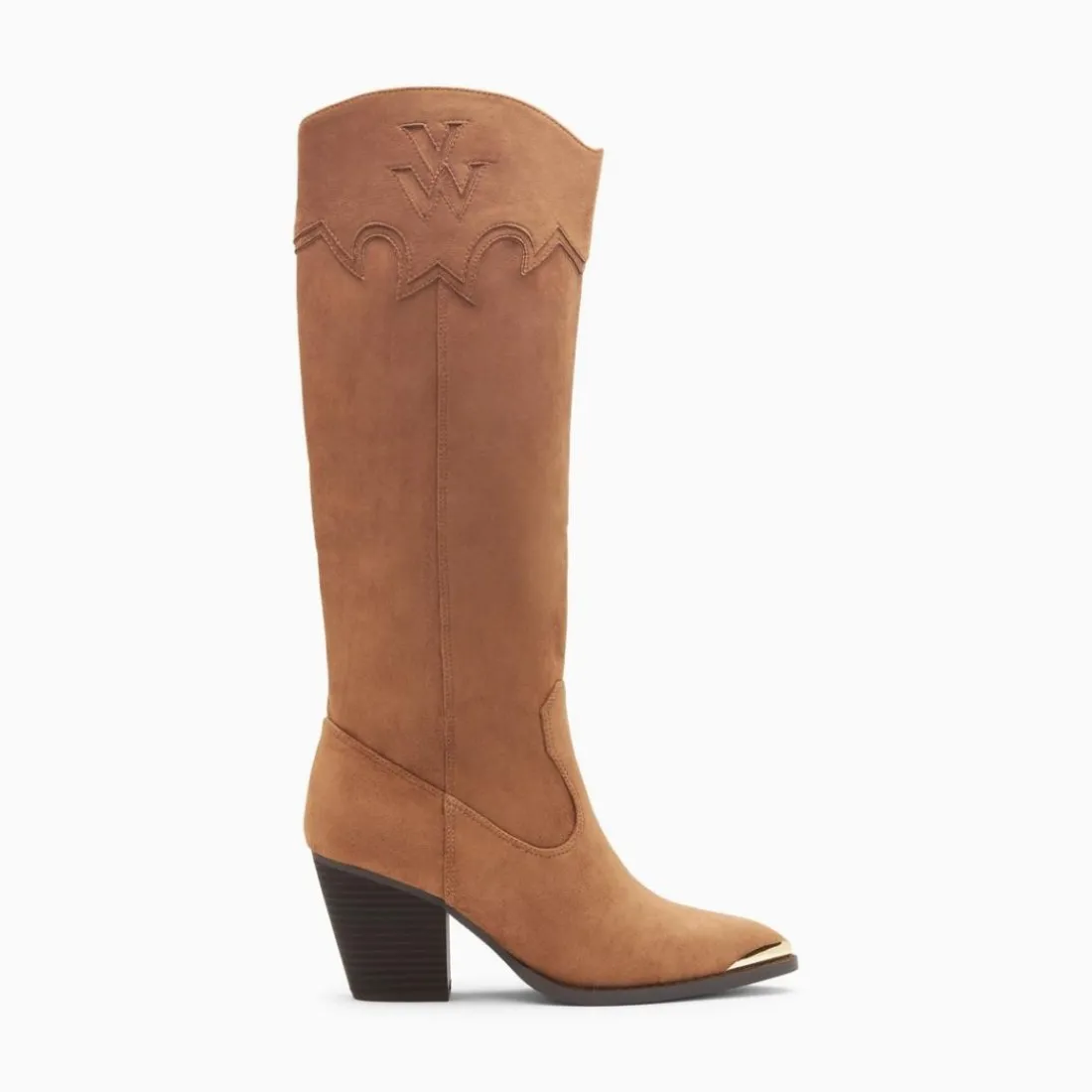 Bottes santiags Maud camel à talon