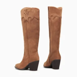 Bottes santiags Maud camel à talon