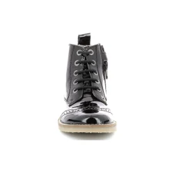 Bottillon enfant TYROL Noir en cuir