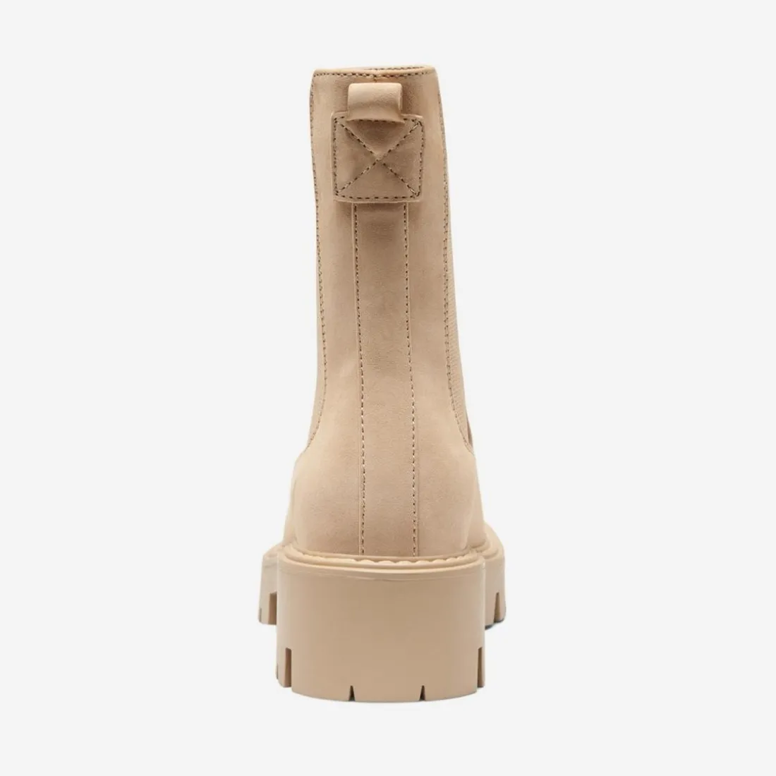 Bottines chelsea femme beige