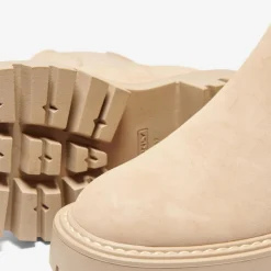 Bottines chelsea femme beige