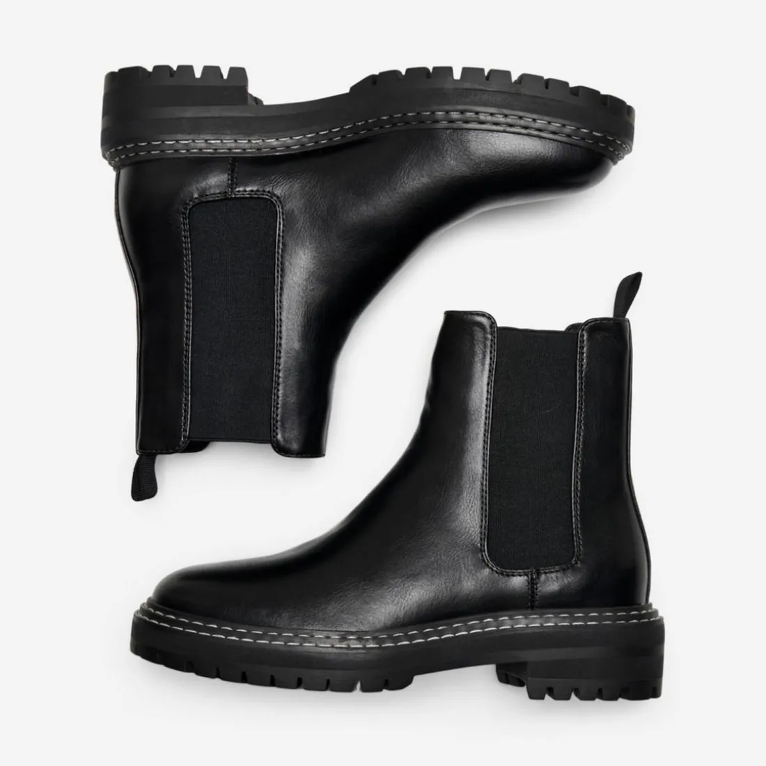 Bottines chelsea femme noir