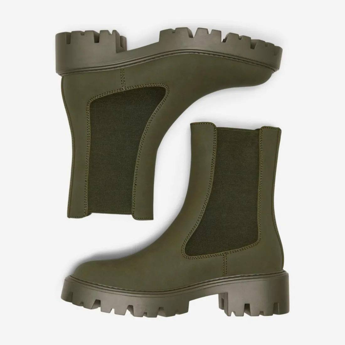 Bottines chelsea femme vert