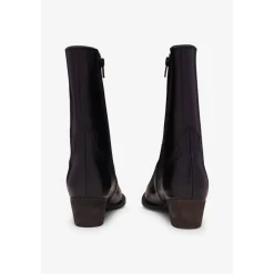 Bottines en cuir Austin noires Noémie