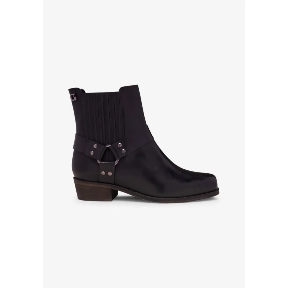 Bottines en cuir Jackson noires Esme