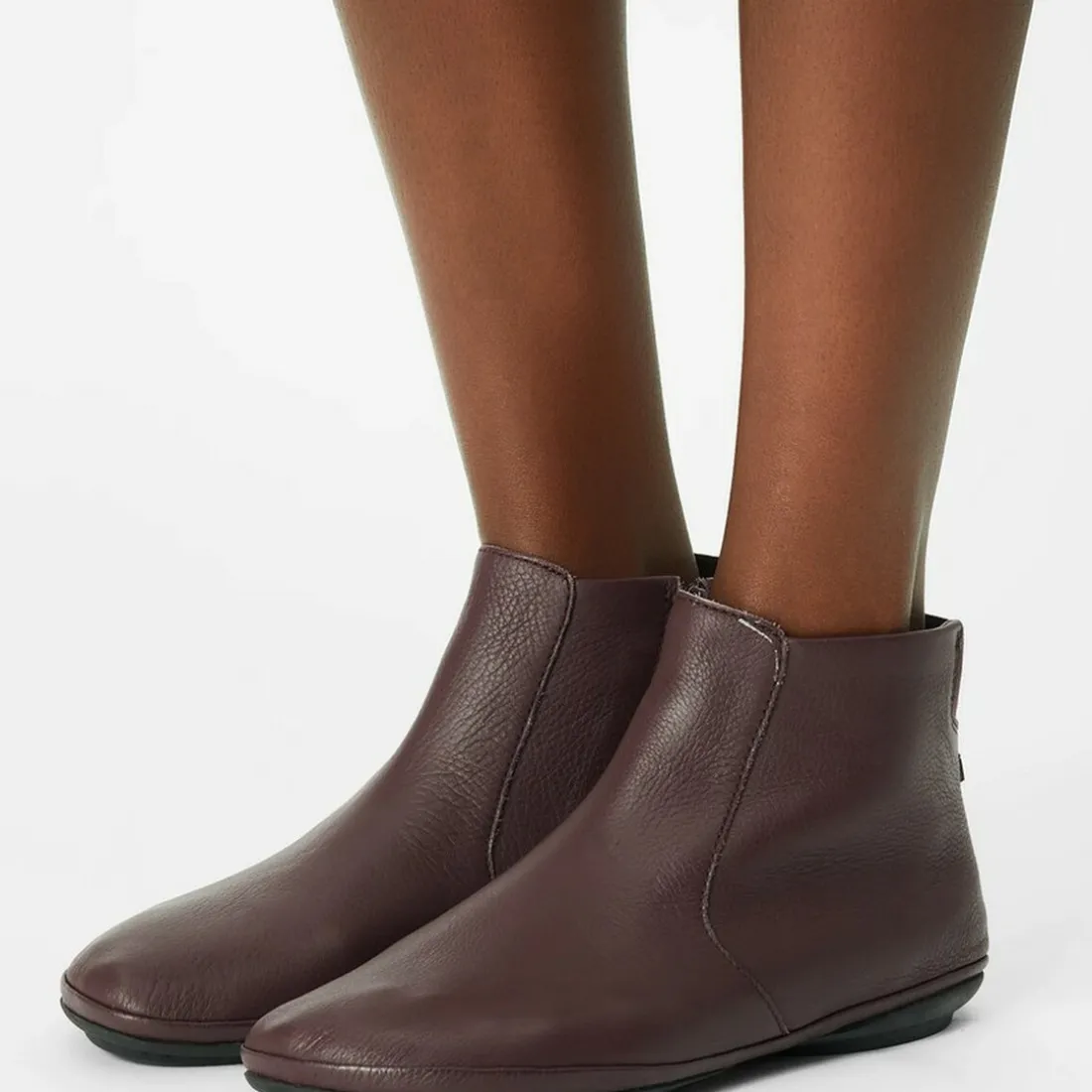 Bottines Femme - Right Nina bordeaux en cuir