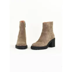 Bottines Femme en Cuir ALANA Taupe