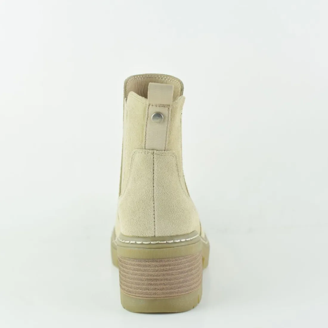 Bottines femme en cuir BEIGE