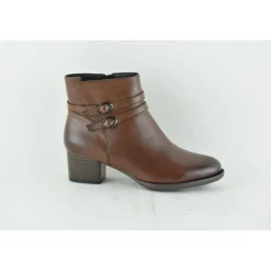 Bottines femme en cuir CAMEL