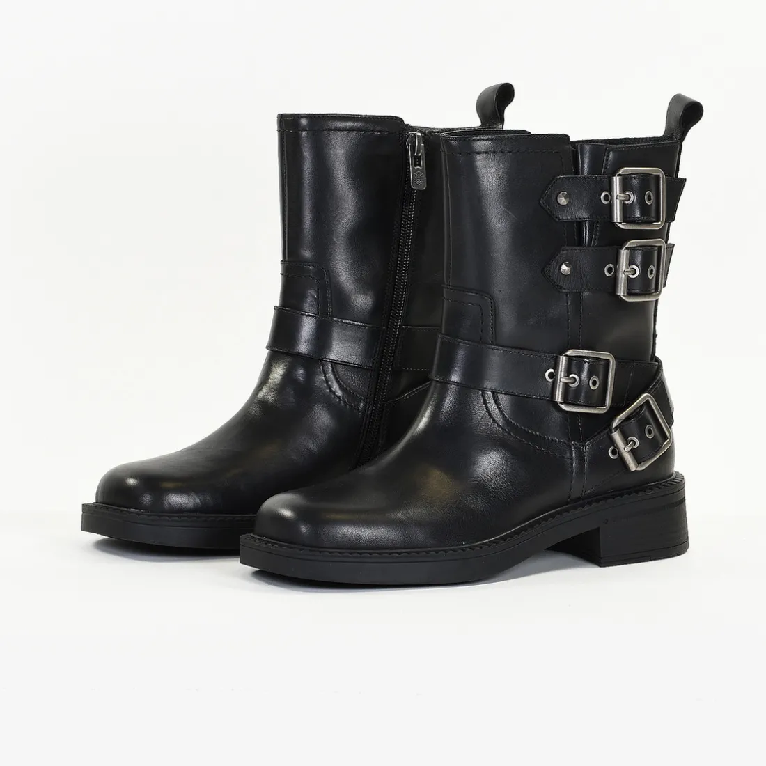 Bottines Femme en Cuir EAGLE Noir Lisse