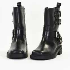 Bottines Femme en Cuir EAGLE Noir Lisse