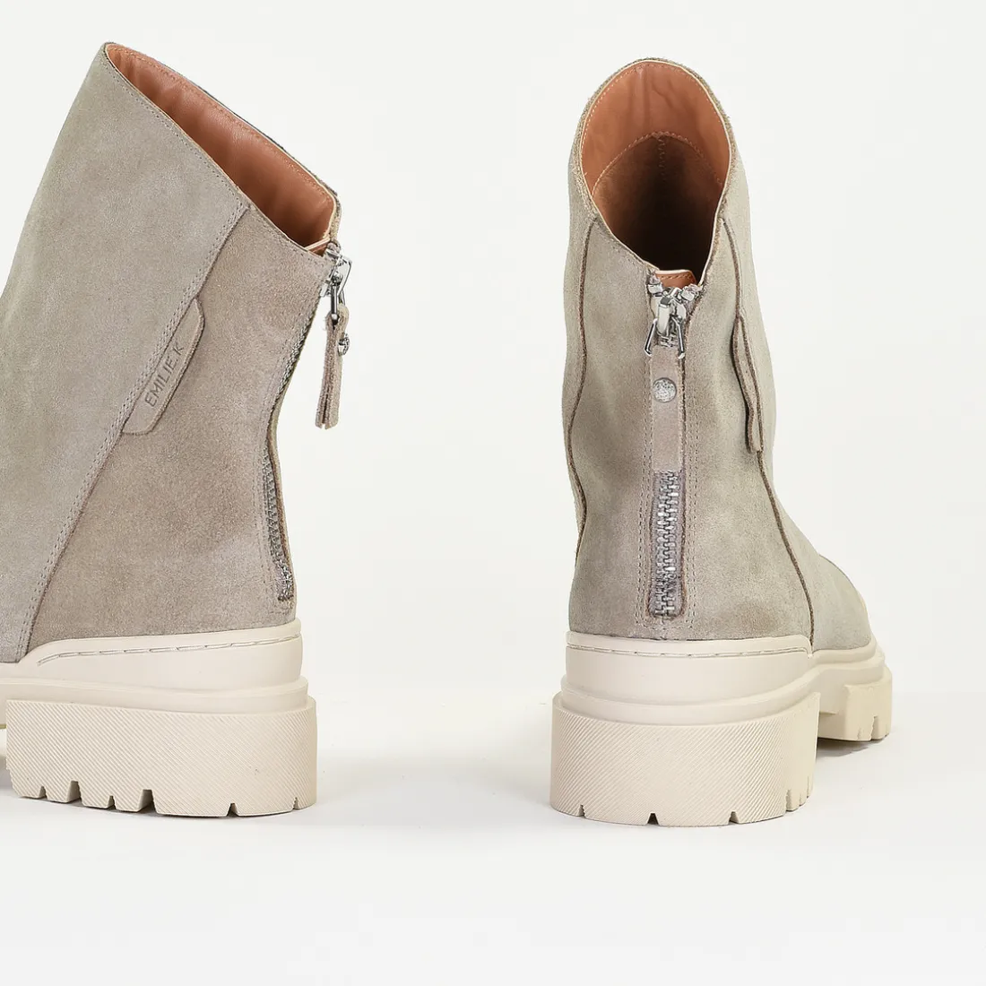 Bottines Femme en Cuir FRESSIA Creme
