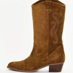 Bottines Femme en Cuir LYS Camel