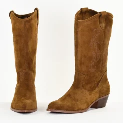 Bottines Femme en Cuir LYS Camel