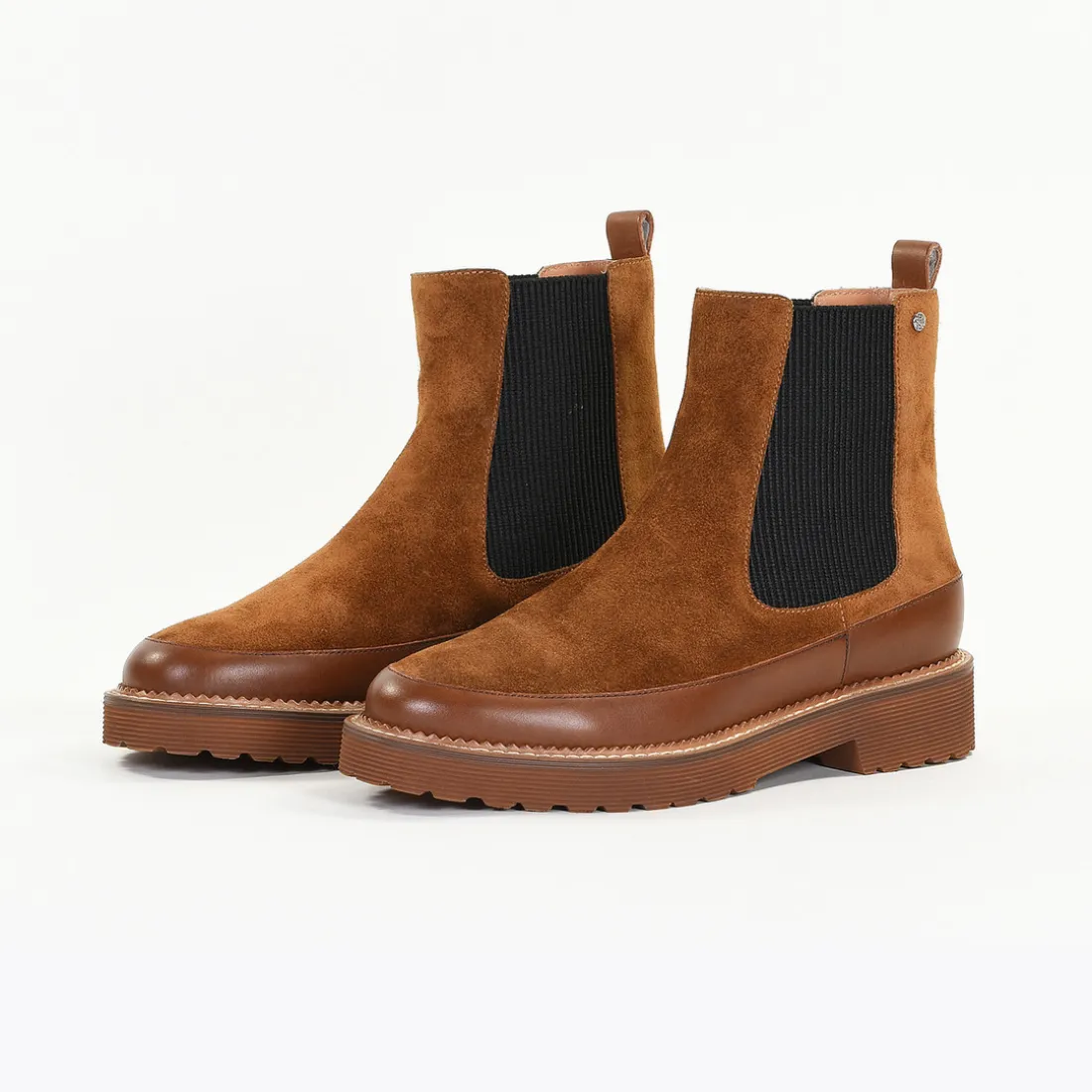 Bottines Femme en Cuir OLIVIA Cognac
