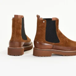 Bottines Femme en Cuir OLIVIA Cognac