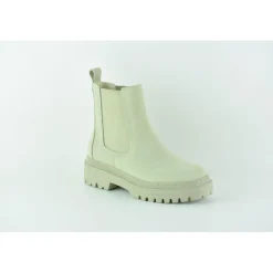 Bottines femme en cuir VERT