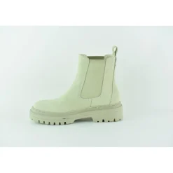 Bottines femme en cuir VERT