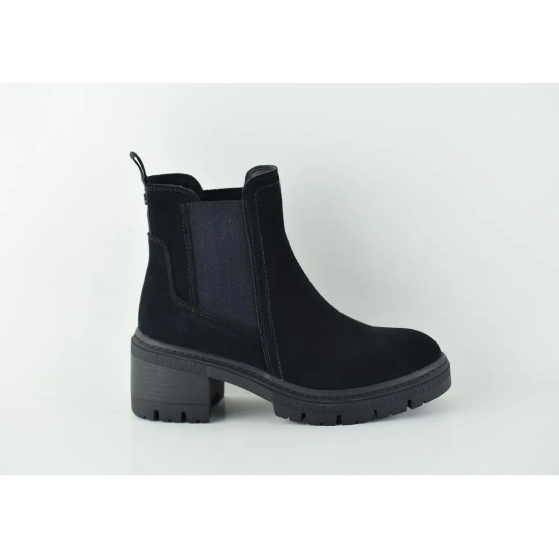 Bottines femme en daim NOIR