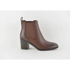 Bottines Femme en simili Marron
