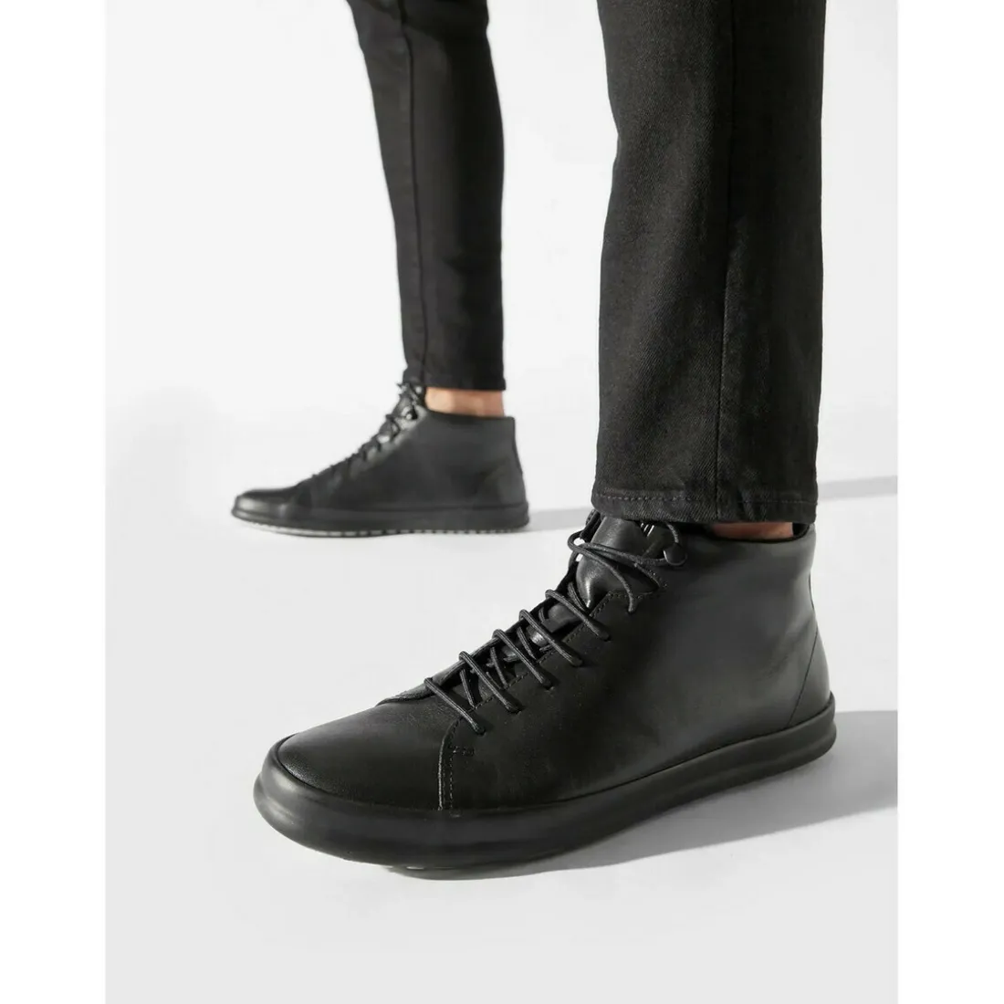 Bottines Homme - Chasis Sport noir en cuir