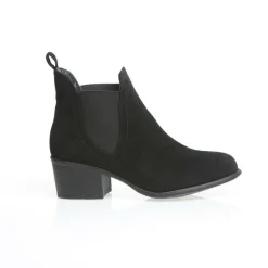 Bottines élastiques latéraux femme - Noir