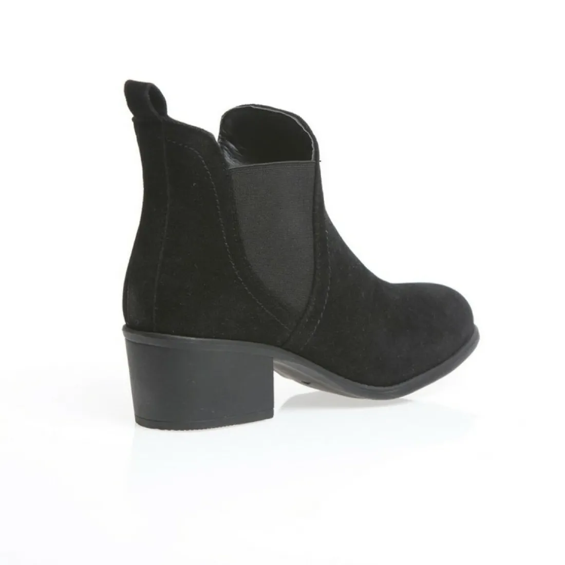Bottines élastiques latéraux femme - Noir
