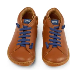 Bottines marrons en cuir enfant - Peu Cami Kids marron clair