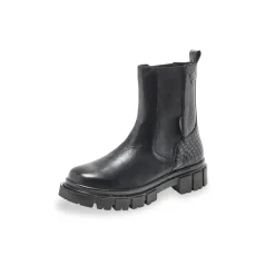 Bottines/boots femme en cuir noir JELLY