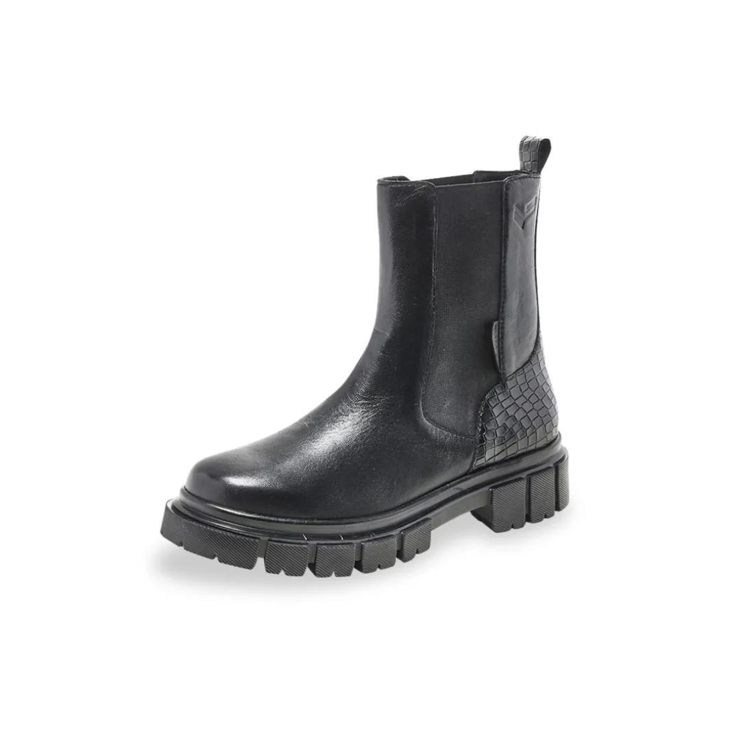 Bottines/boots femme en cuir noir JELLY