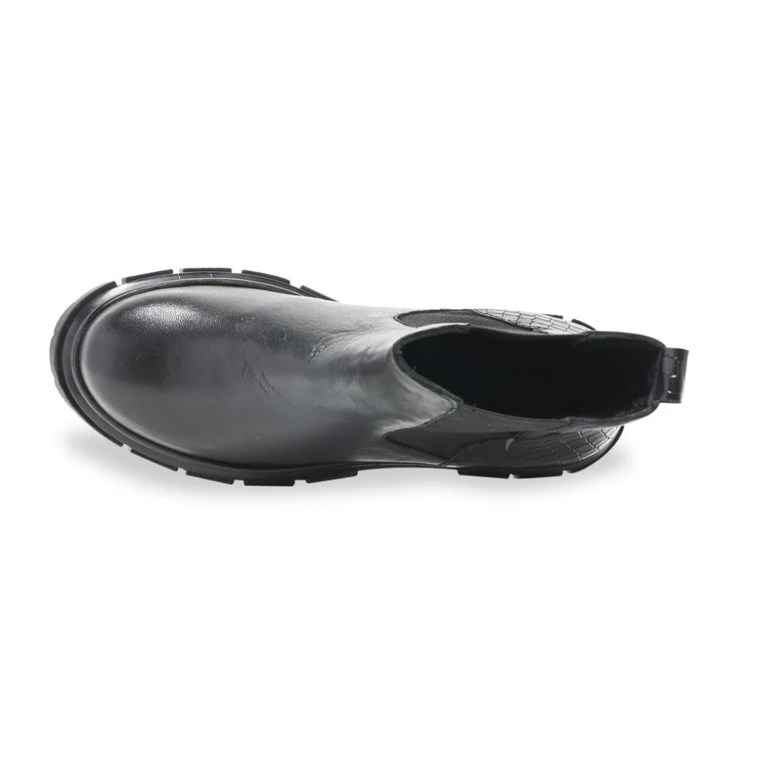 Bottines/boots femme en cuir noir JELLY