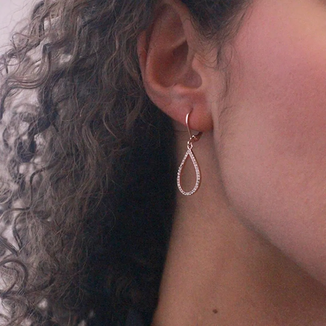 Boucles d'oreilles Femme MYC-Paris - Laiton Doré Rose Pendantes