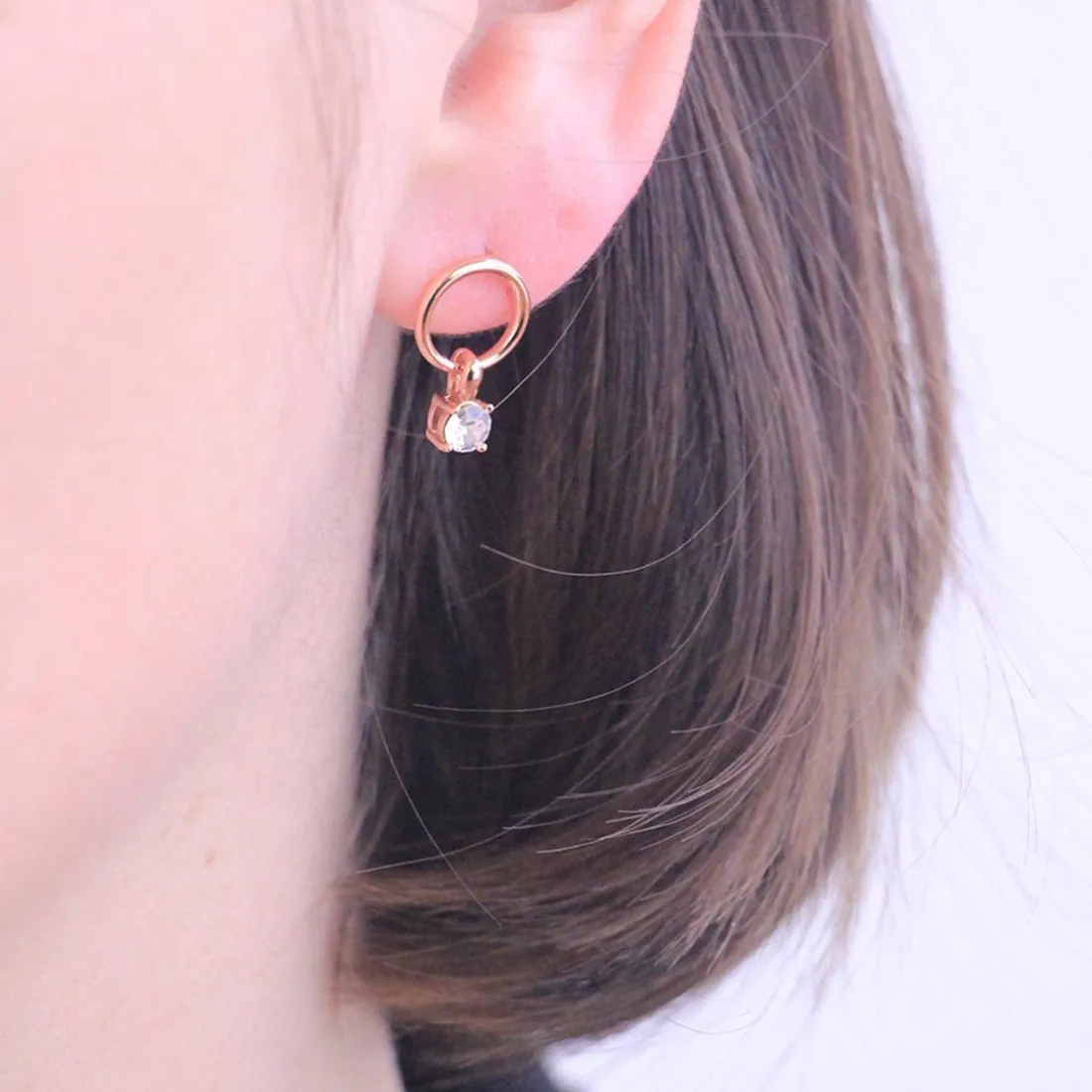 Boucles d’oreilles DE0141-RG MYC-Paris Solitaire