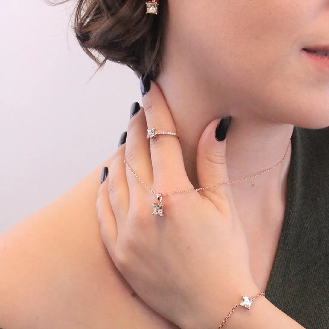 Boucles d’oreilles DE0007-RG-C MYC-Paris Square