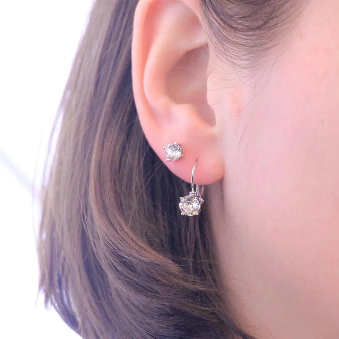 Boucles d’oreilles DE0008-S-C MYC-Paris Solitaire
