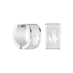 Boucles d'oreilles Homme Lacoste Backhand - 2040435 Acier Argent