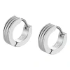 Boucles d'oreilles Homme Lotus Style Bijoux Men'S Earrings - LS2154-4-1 Acier