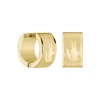 Boucles d'oreilles Homme Lacoste Backhand - 2040436 Acier Doré